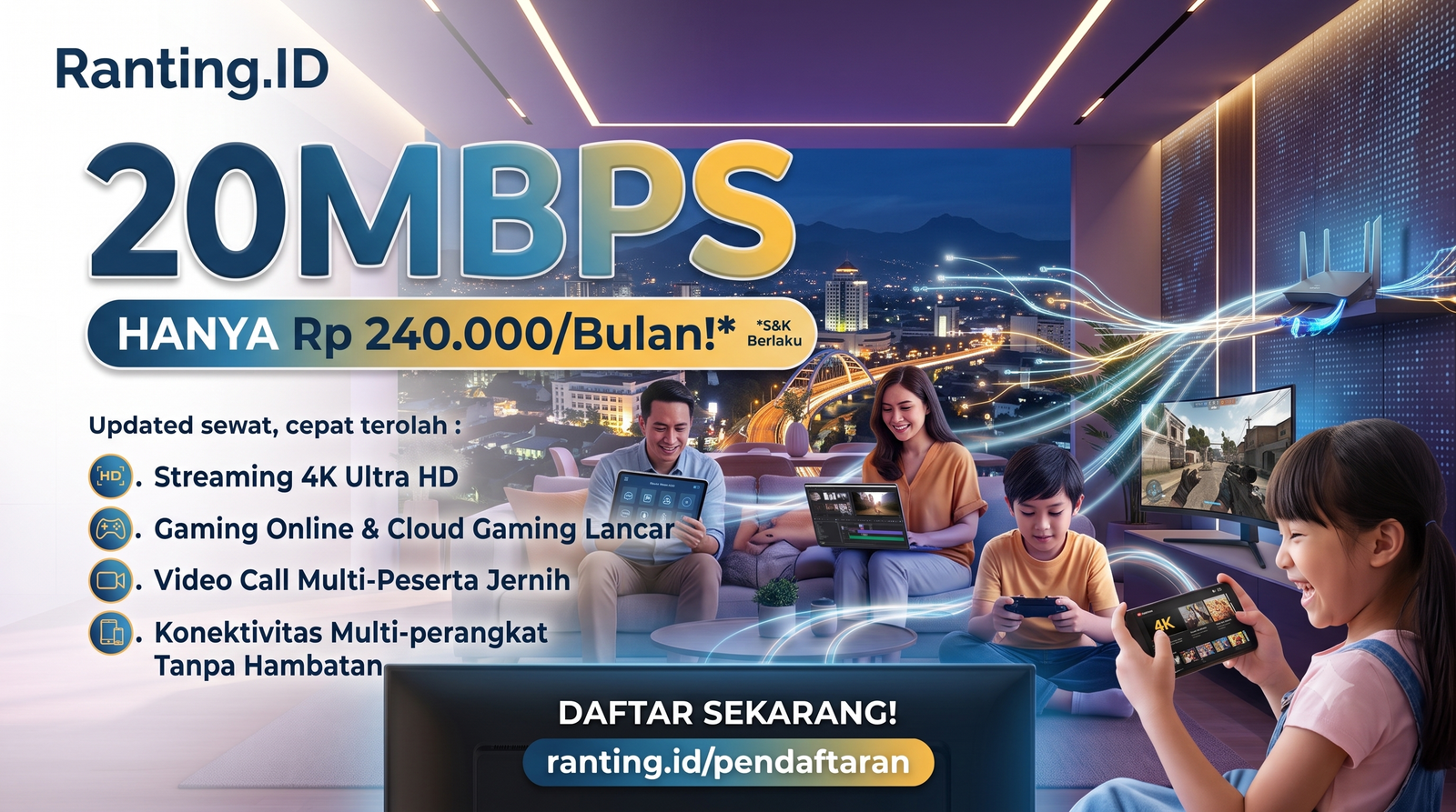 Paket Silver 20Mbps Rp240000